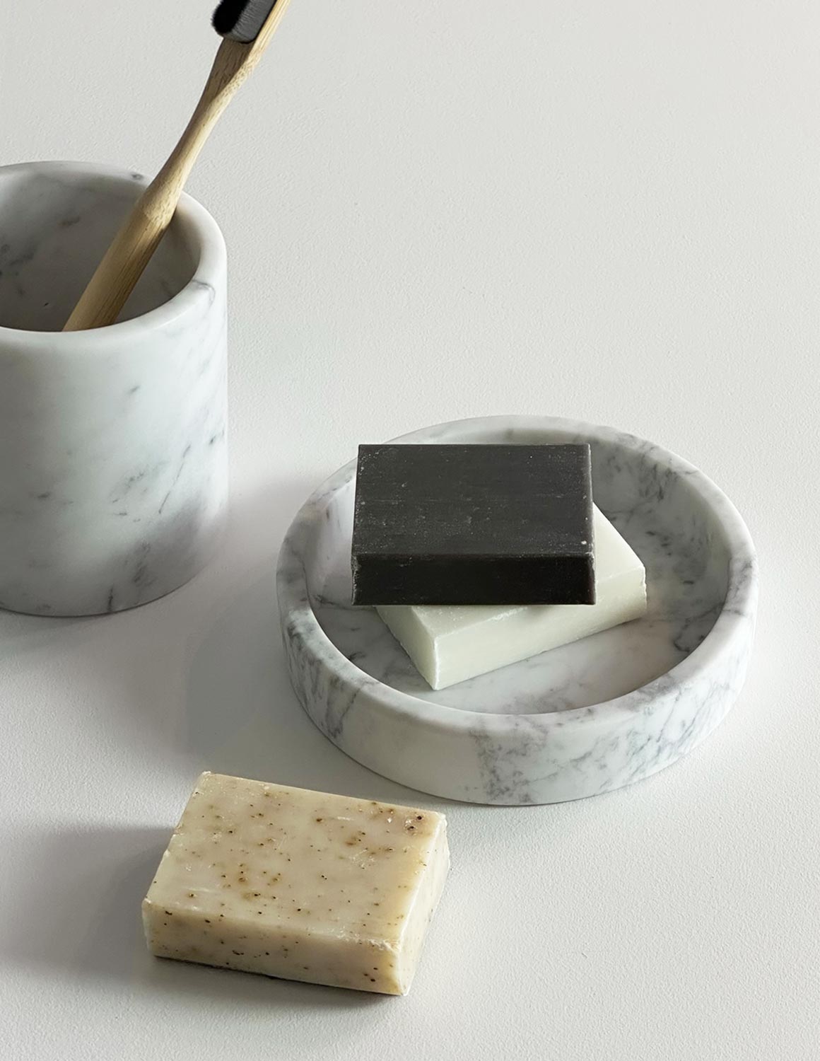 Contenitore marmo bianco Carrara - immagine 2