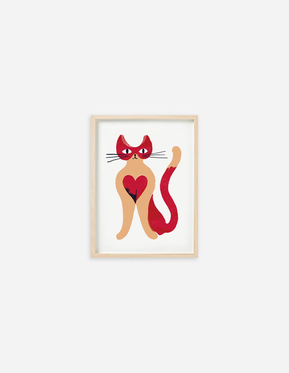Stampa "Gatto cuore"