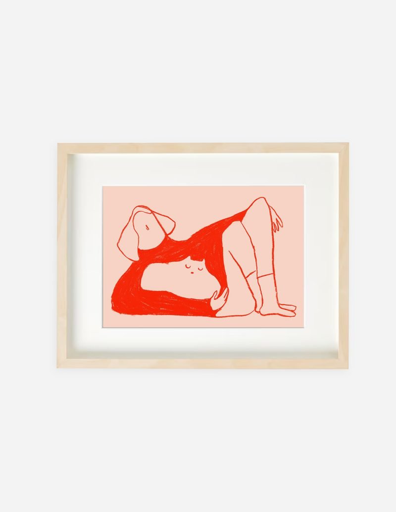 Print “Red sweater and cat”