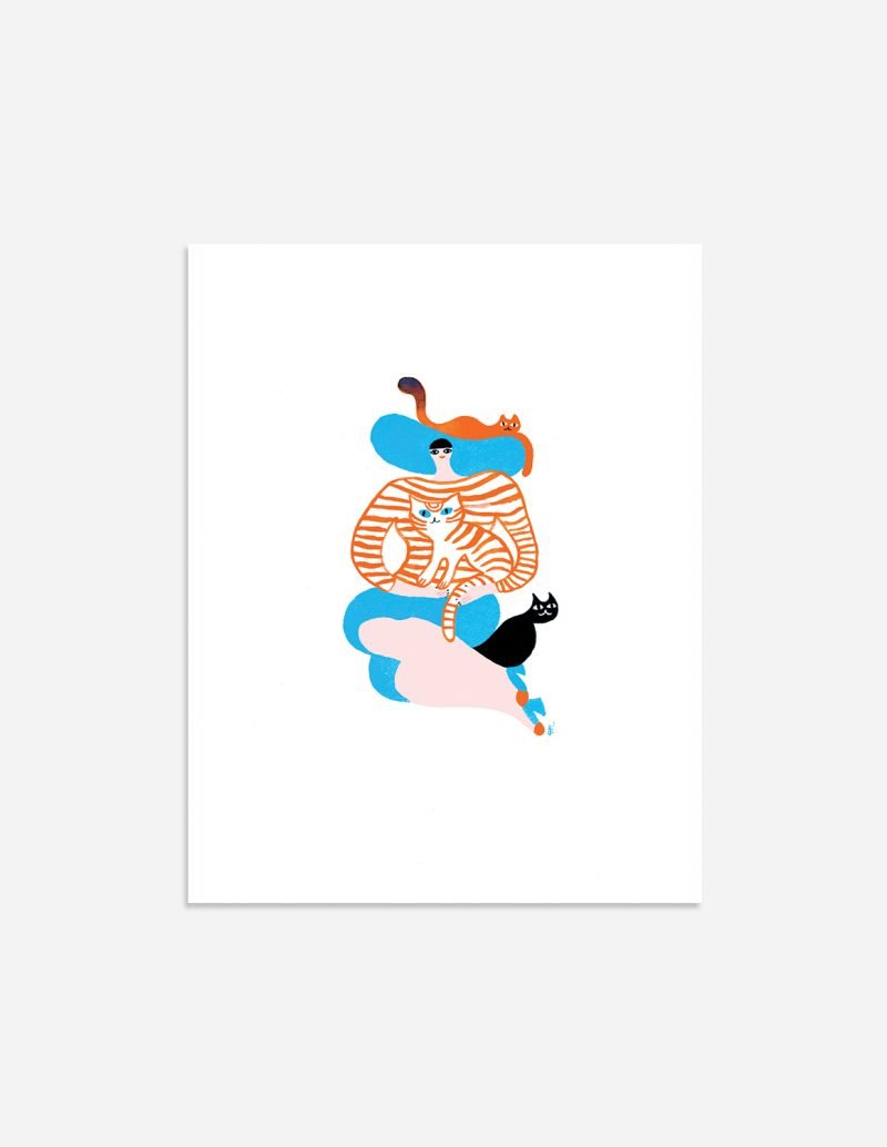 Stampa "Snazzy cat lady"