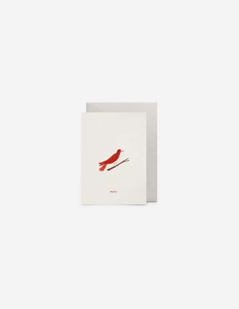 Biglietto Oiseau Hello