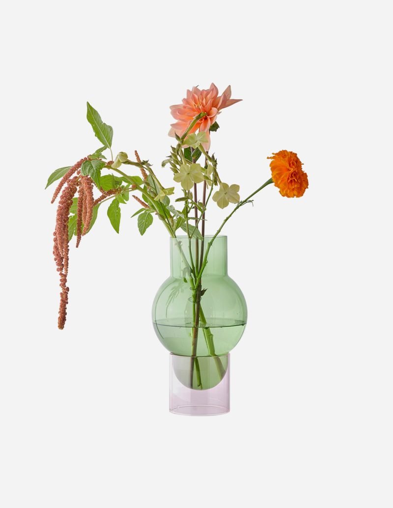 Vaso Bubble Tube verde