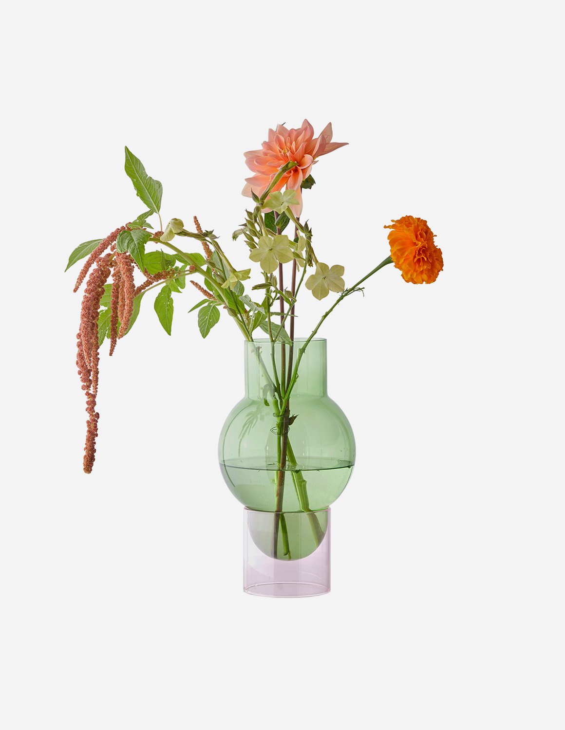 Vaso Bubble Tube verde